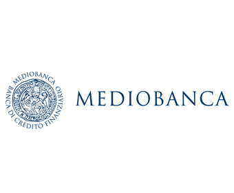 Logo for Mediobanca, an investment bank
